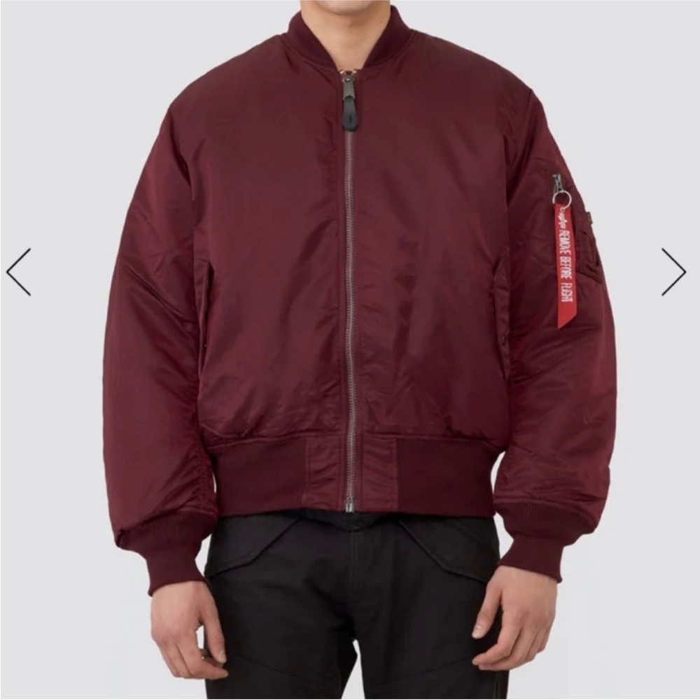 MA-1 bomber jacket COLOR: MAROON      Brand new.